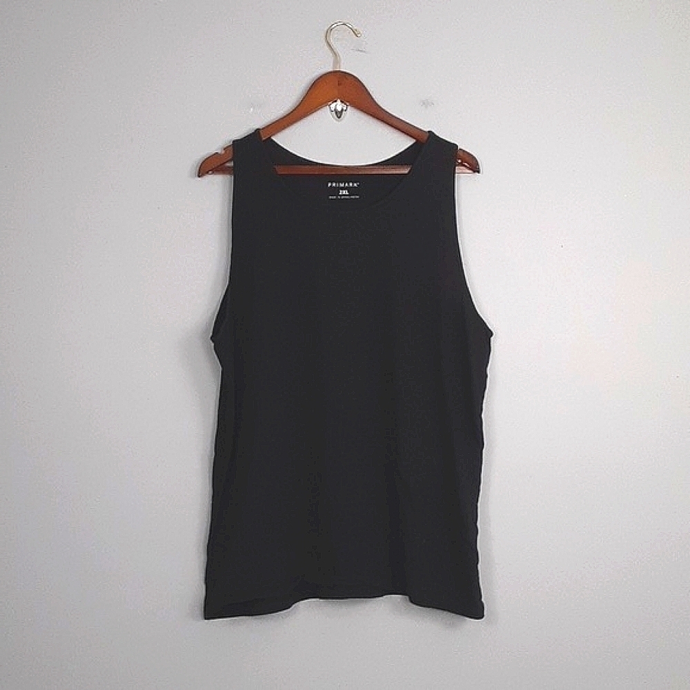Primark Men's Black Muscle Tank Top Tee